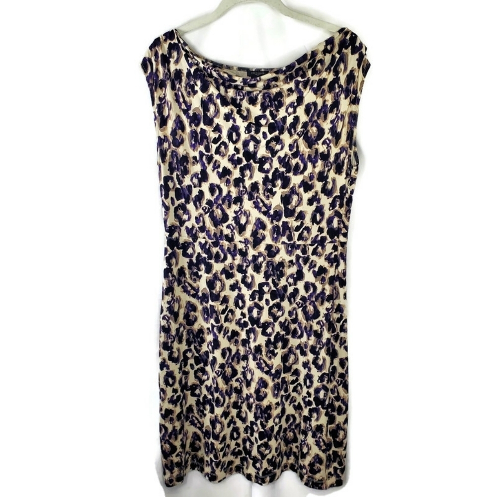 Ann Taylor Leopard Print Side Zip Dress Size 6 NWT